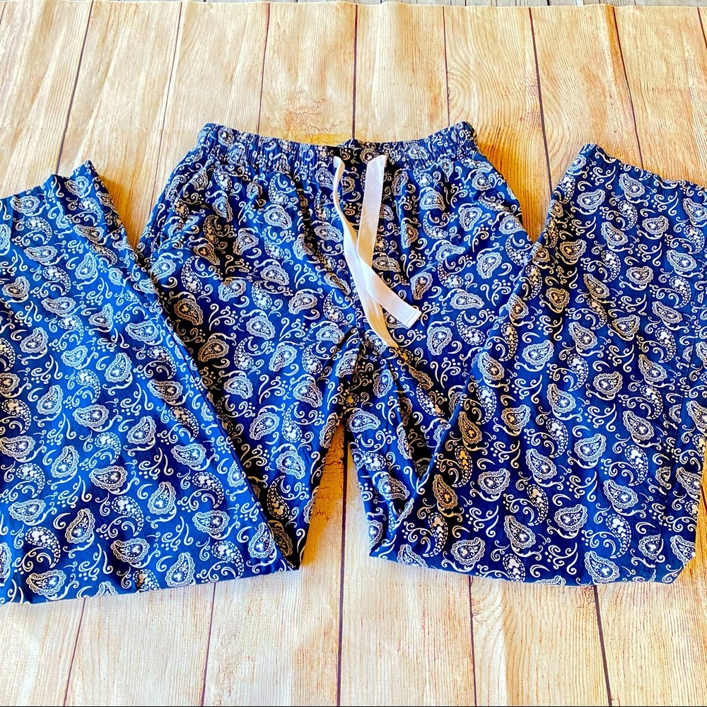 Disney parks blue paisley Mickey Mouse pajama pant